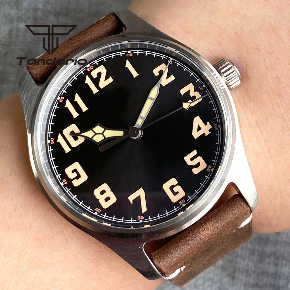 Tandorio - Stainless Steel Automatic Flieger-style Watch