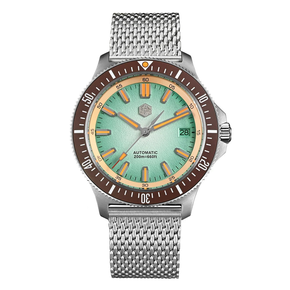 San Martin SN0118-G - Fruit Series Automatic 200m Dive Watch with Seiko NH35 Movement