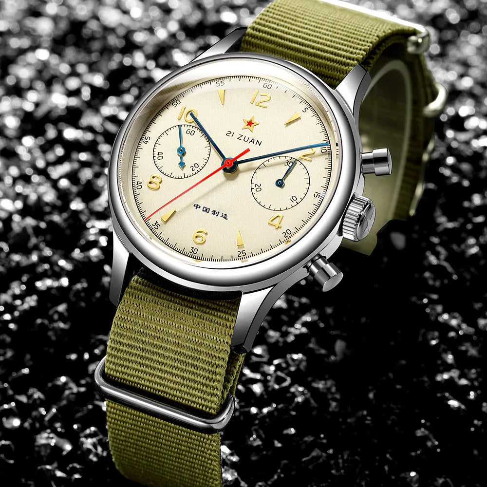 Red Star Seagull 1963  - Military Style 21 Jewels Mechanical Chronograph