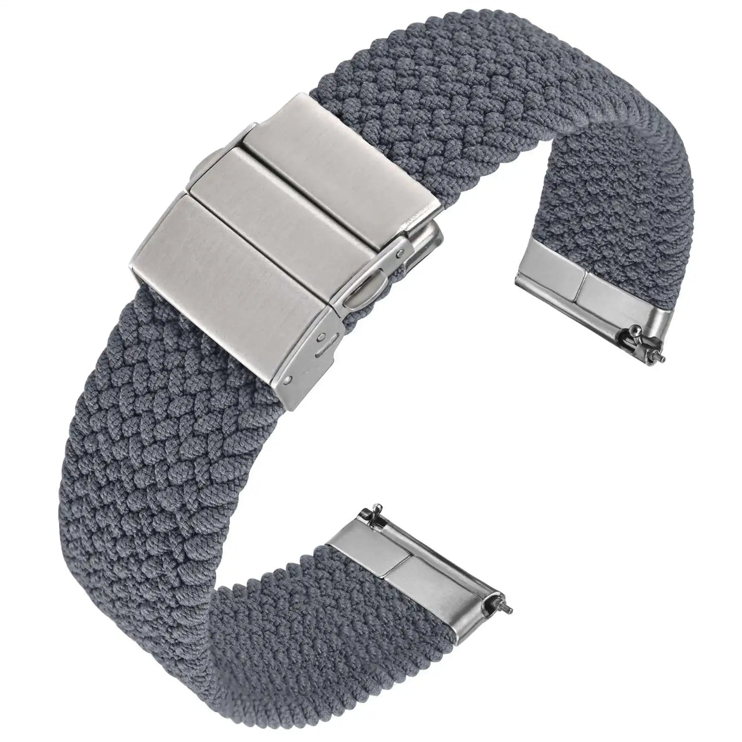 Anbeer Premium Two-Stage Braided Nylon Strap With Stainless Steel Buckle - Sizes M & L