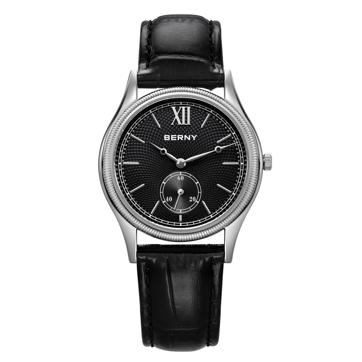 Berny 2944M - Quartz Dress Watch With Ultra-Thin Stainless Steel Case