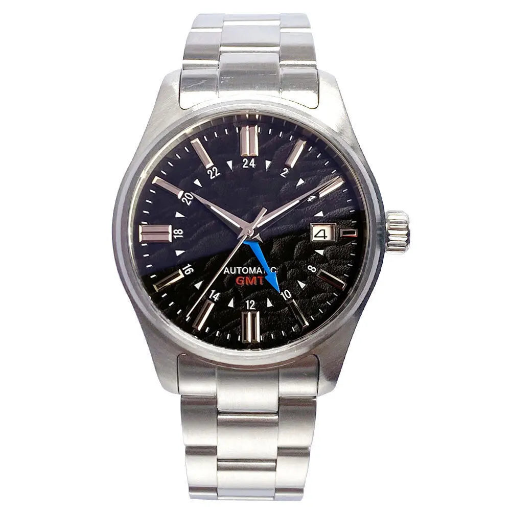 Tandorio NH34 - Automatic Stainless Steel GMT Pilot's Watch