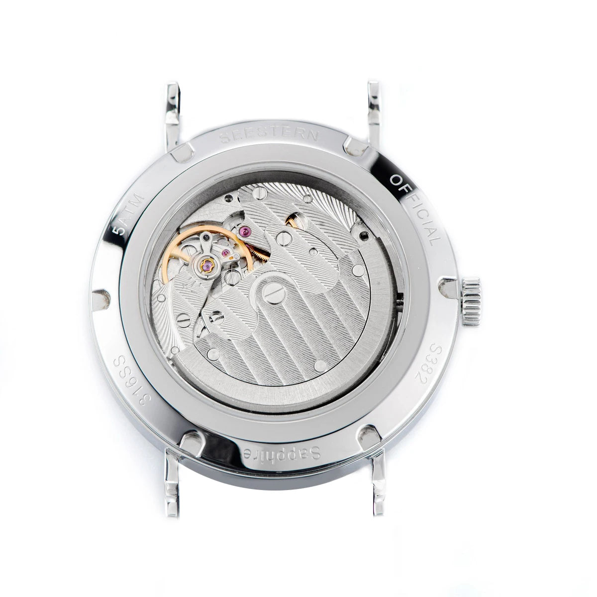 Seestern S382 - Bauhaus Style ultra-thin Stainless Steel Automatic Dress Watch