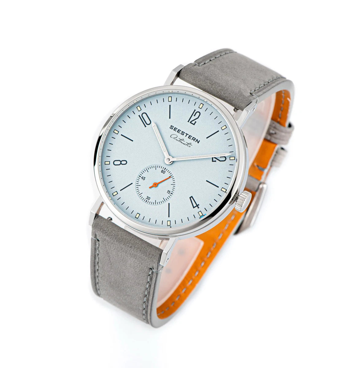 Seestern S382 - Bauhaus Style ultra-thin Stainless Steel Automatic Dress Watch