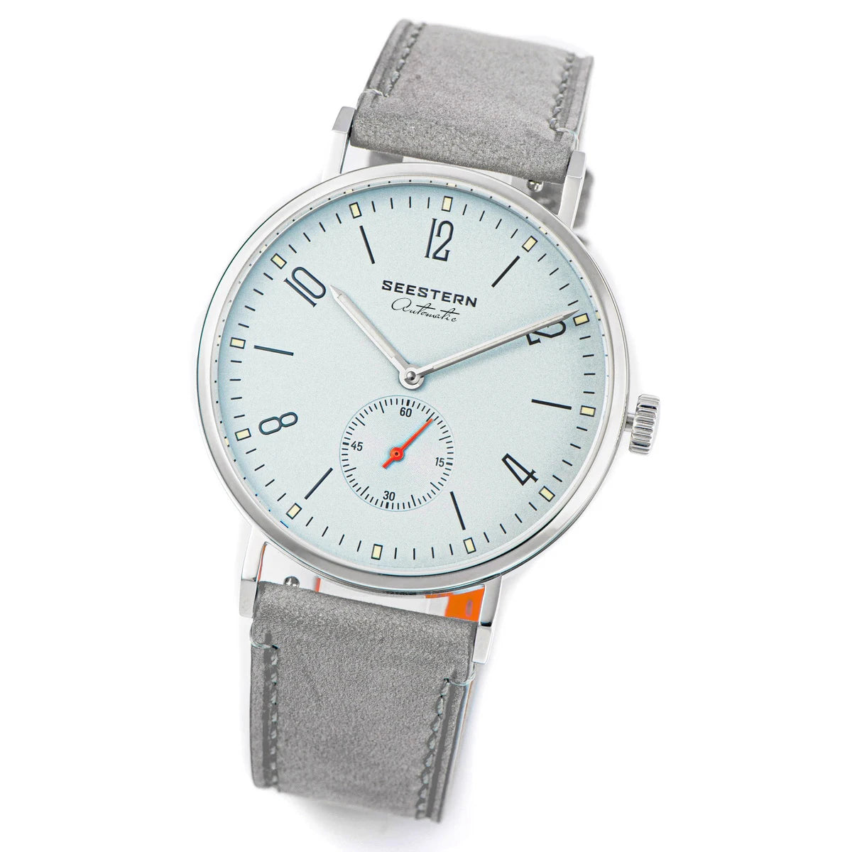 Seestern S382 - Bauhaus Style ultra-thin Stainless Steel Automatic Dress Watch