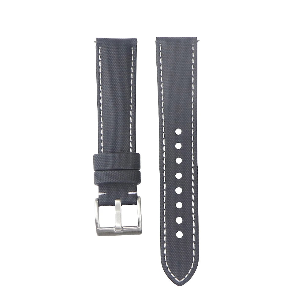 Waterproof Sailcloth Fabric Watch Straps with Quick Release - Sizes M & L