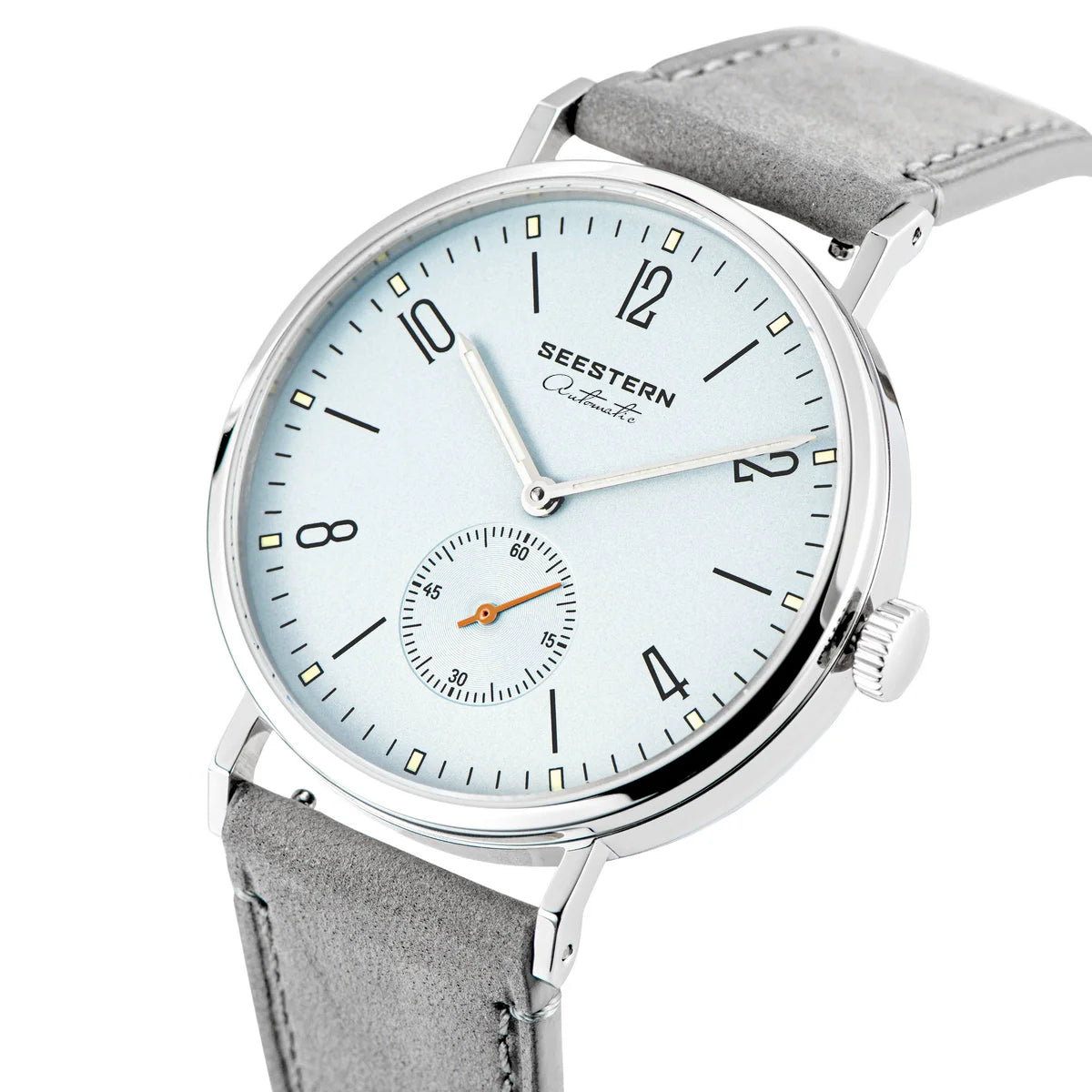 Seestern S382 - Bauhaus Style ultra-thin Stainless Steel Automatic Dress Watch