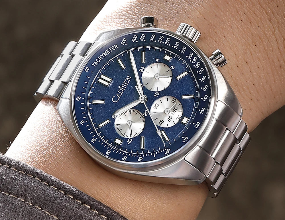 Cadisen C7063M - Quartz Stainless Steel Chronograph