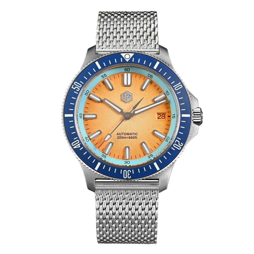 San Martin SN0118-G - Fruit Series Automatic 200m Dive Watch with Seiko NH35 Movement