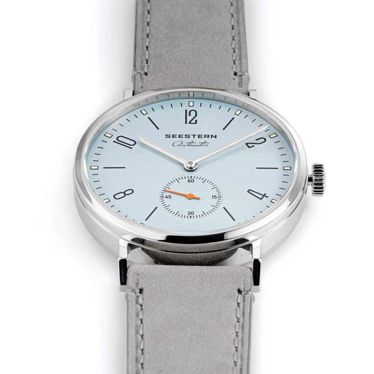 Seestern S382 - Bauhaus Style ultra-thin Stainless Steel Automatic Dress Watch