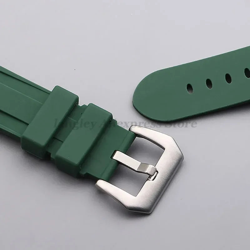 Silicone rubber watch straps Various Colours - Sizes M & L