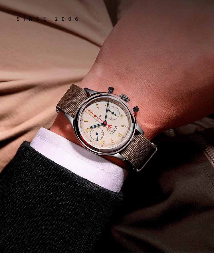 Red Star Seagull 1963  - Military Style 21 Jewels Mechanical Chronograph