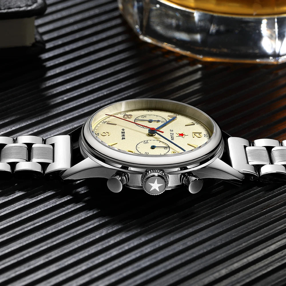 Red Star Seagull 1963  - Military Style 21 Jewels Mechanical Chronograph