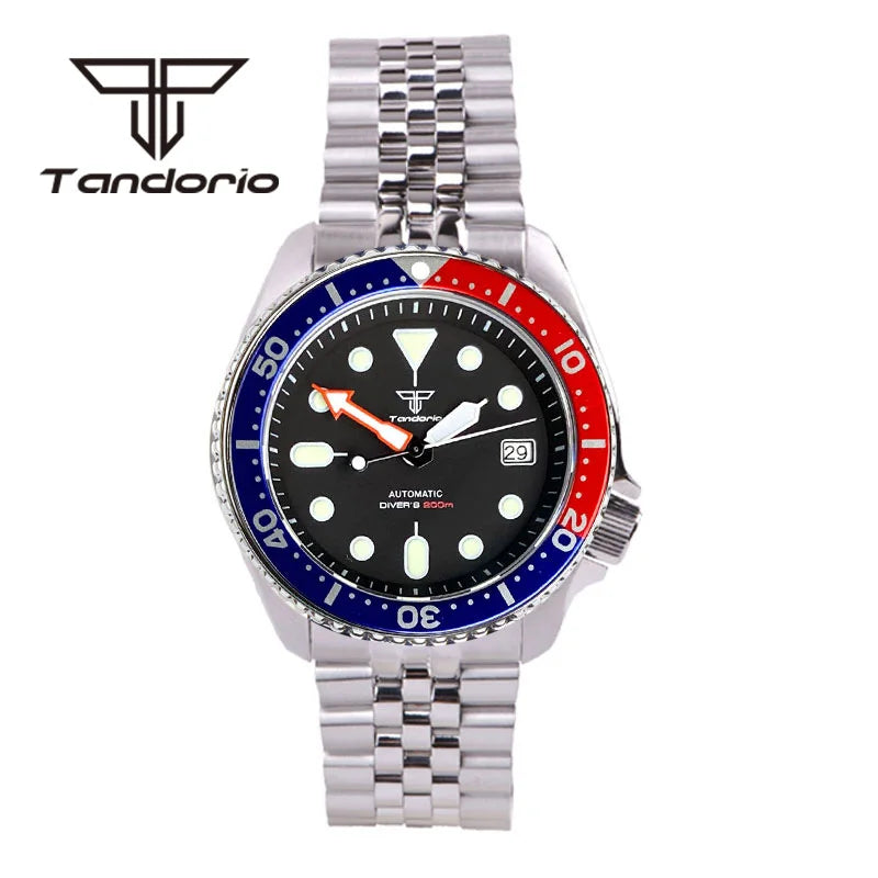 Tandorio - SKX007 Style Stainless Steel Automatic Dive Watch