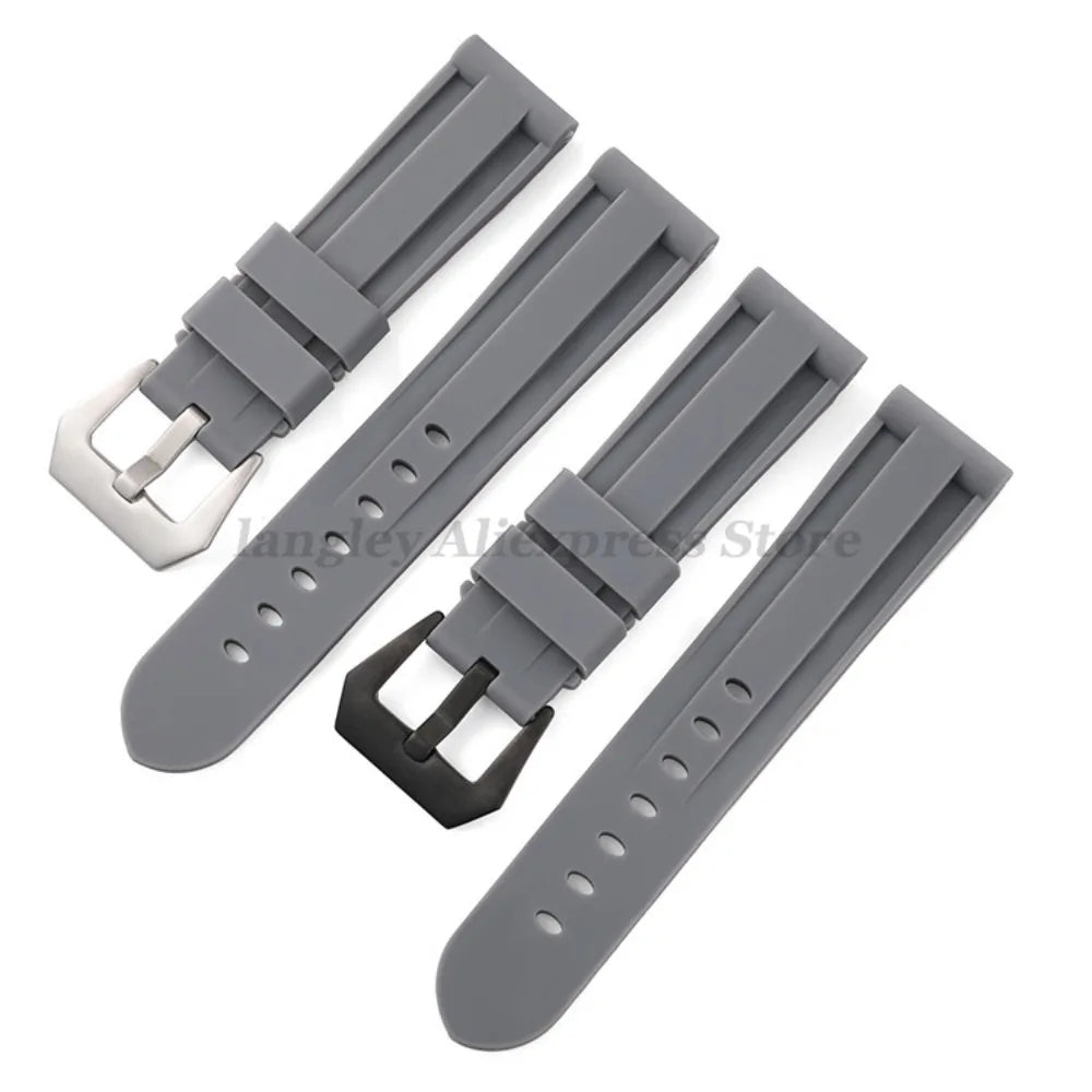 Silicone rubber watch straps Various Colours - Sizes M & L