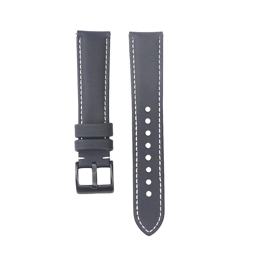 Waterproof Sailcloth Fabric Watch Straps with Quick Release - Sizes M & L