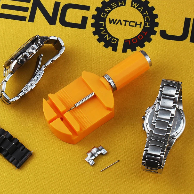 Tool Set for adjusting and repairing watch bracelets and straps