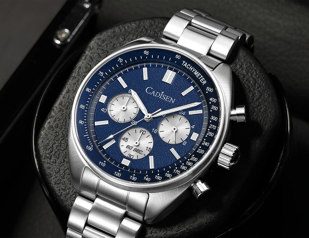 Cadisen C7063M - Quartz Stainless Steel Chronograph