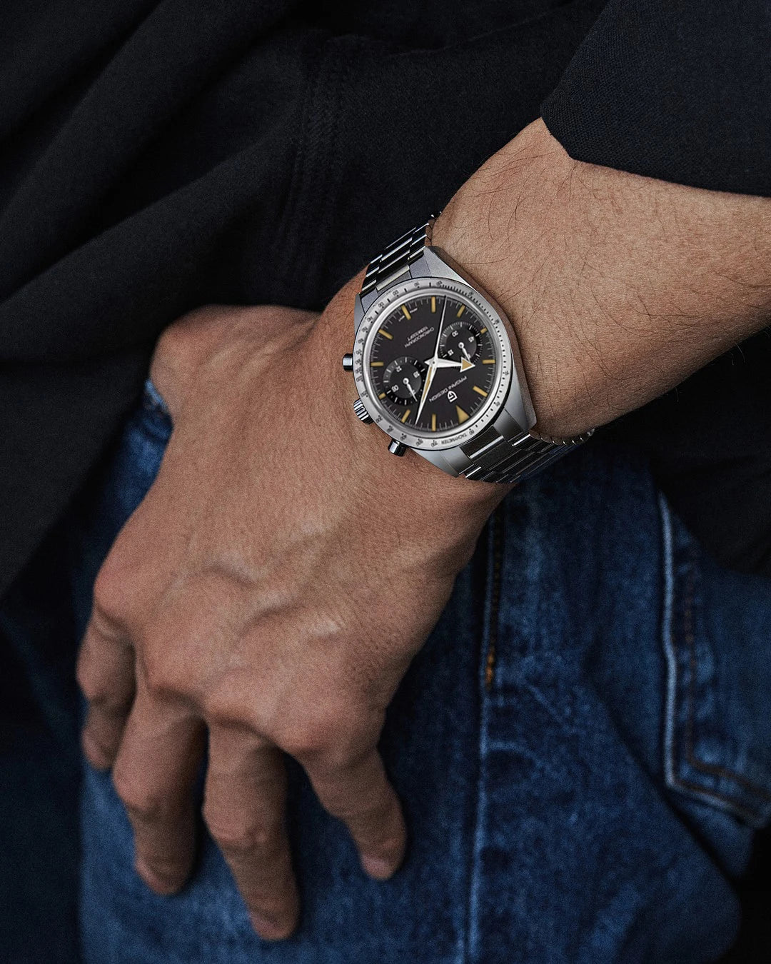 Pagani Design Retro Chronograph MecaQuartz Moon Watch