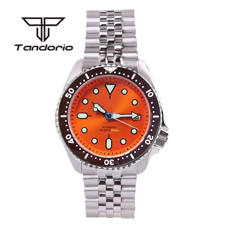 Tandorio - SKX007 Style Stainless Steel Automatic Dive Watch