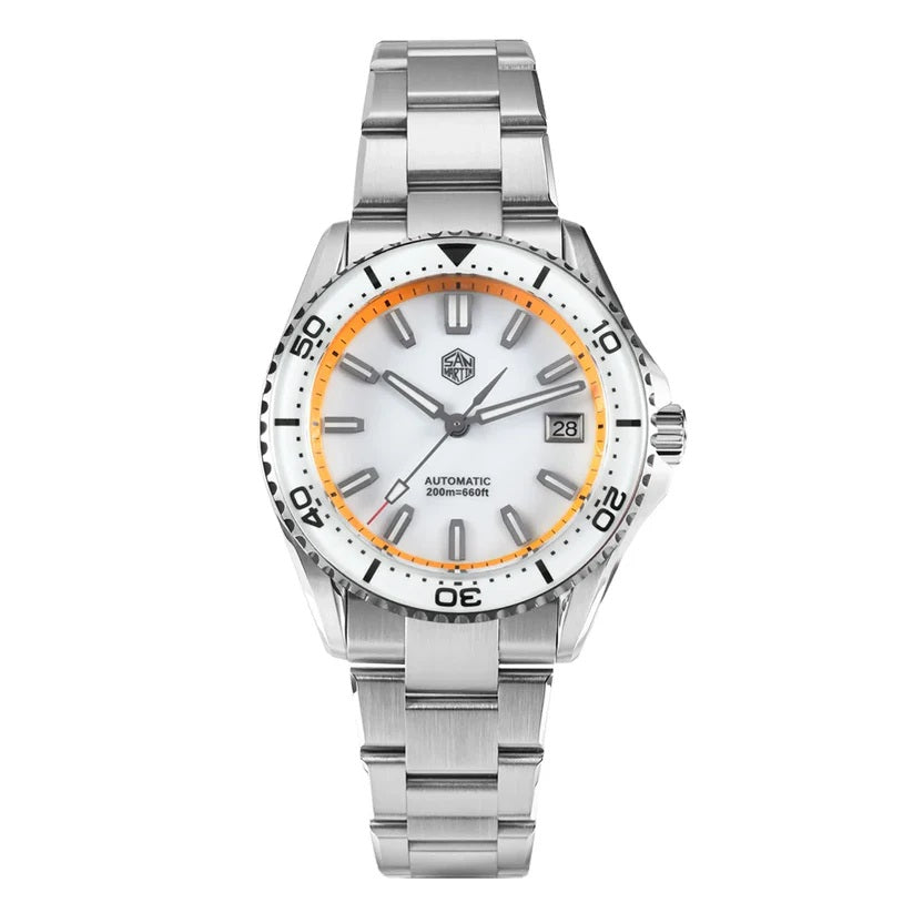 San Martin SN0129-G-D - Enamel Dial 39mm Dive Watch with Seiko NH35 Automatic Movement