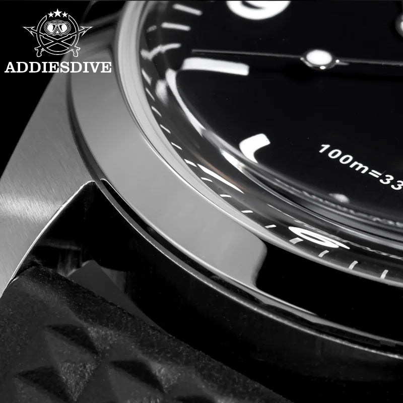 Addiesdive AD2023-1 - Stainless Steel Explorer-Style Watch With Sapphire Glass and 100m WR