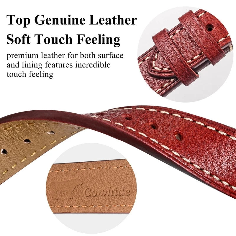 Hemsut Premium Handmade Italian Cowhide Strap. Quick Release - Sizes M & L