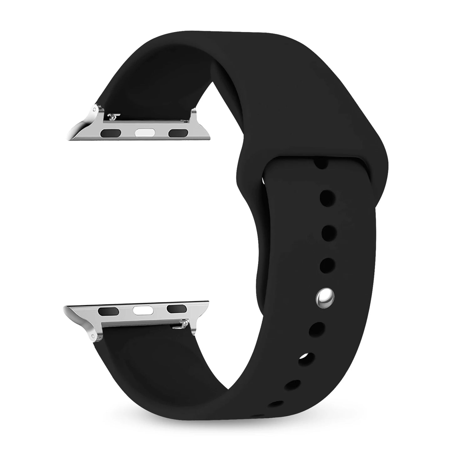 Silicone Band For Apple Watch Straps 45mm 44mm 49mm 46mm 40mm 41mm 42mm 38mm bracelet iWatch Series SE 6 5 7 8 9 10 Ultra 2