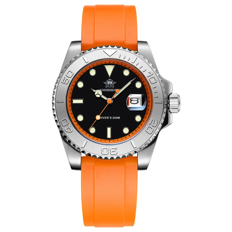 Addiesdive AD2040  - Yachting Style Stainless Steel Dive Watch