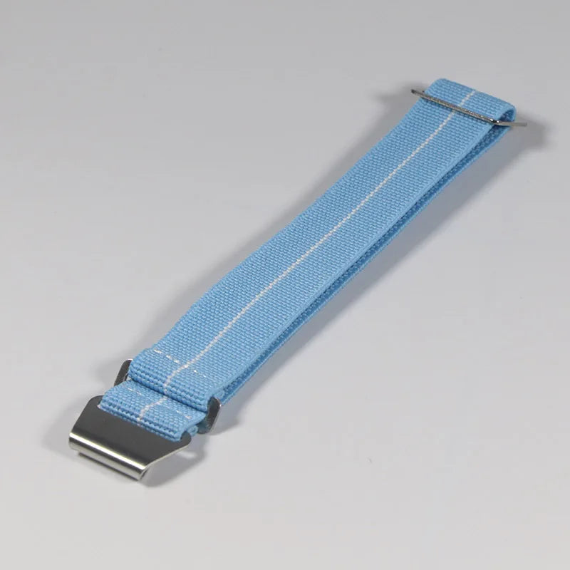 60's French Troop Style Parachute Material Elastic Watch Strap - Sizes M & L