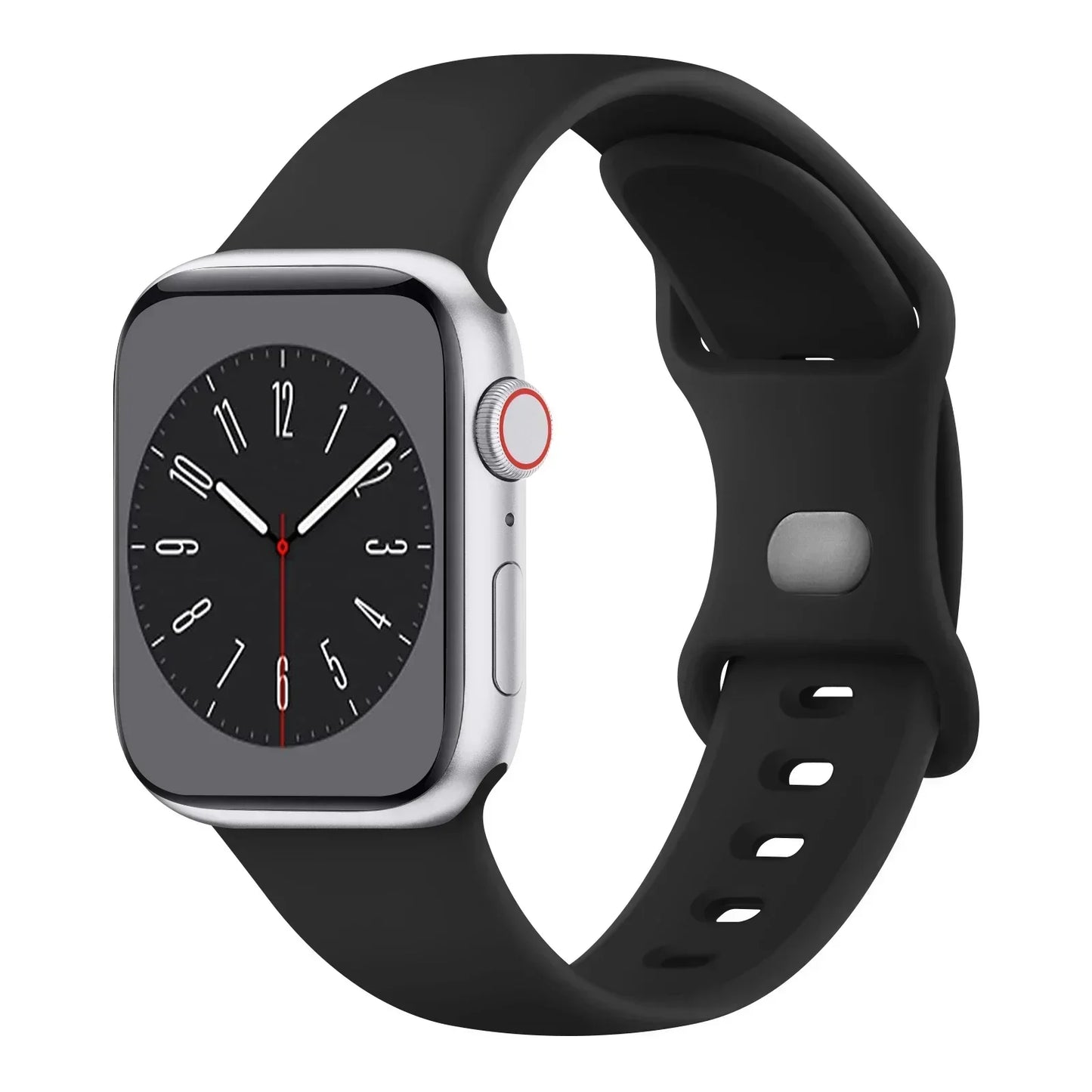 Soft Silicone Band for Apple Watch 9 8 7 6 5 4 3SE Strap Bracelet for iWatch Ultra 49mm 45mm 41mm 40mm 44mm 38mm 42mm Watch Band