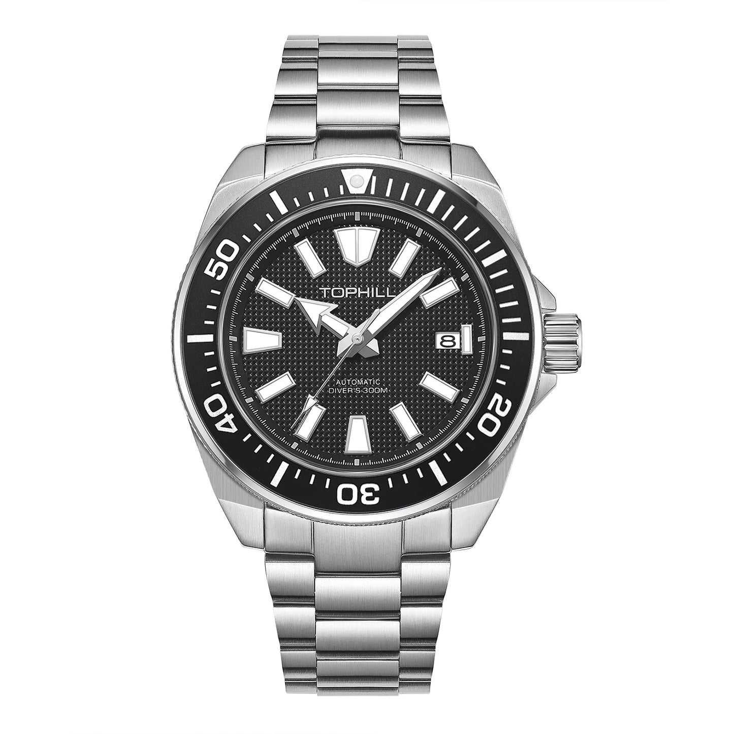 Tophill GD008G - 300mm Stainless Steel Automatic Dive Watch With Sapphire Crystal