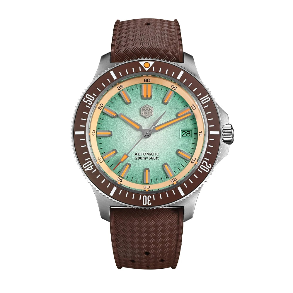 San Martin SN0118-G - Fruit Series Automatic 200m Dive Watch with Seiko NH35 Movement