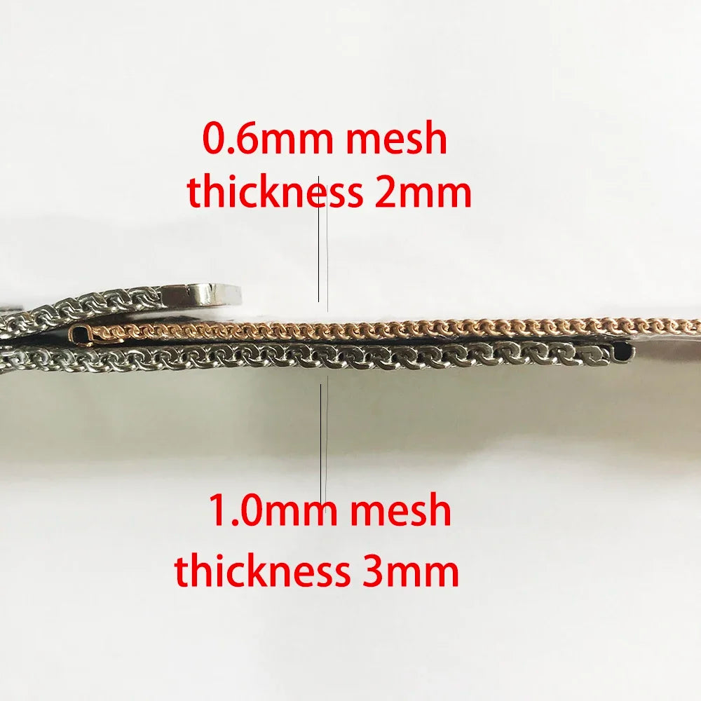 3mm Thick Stainless Steel Mesh Strap with Quick Release Spring Bars M & L