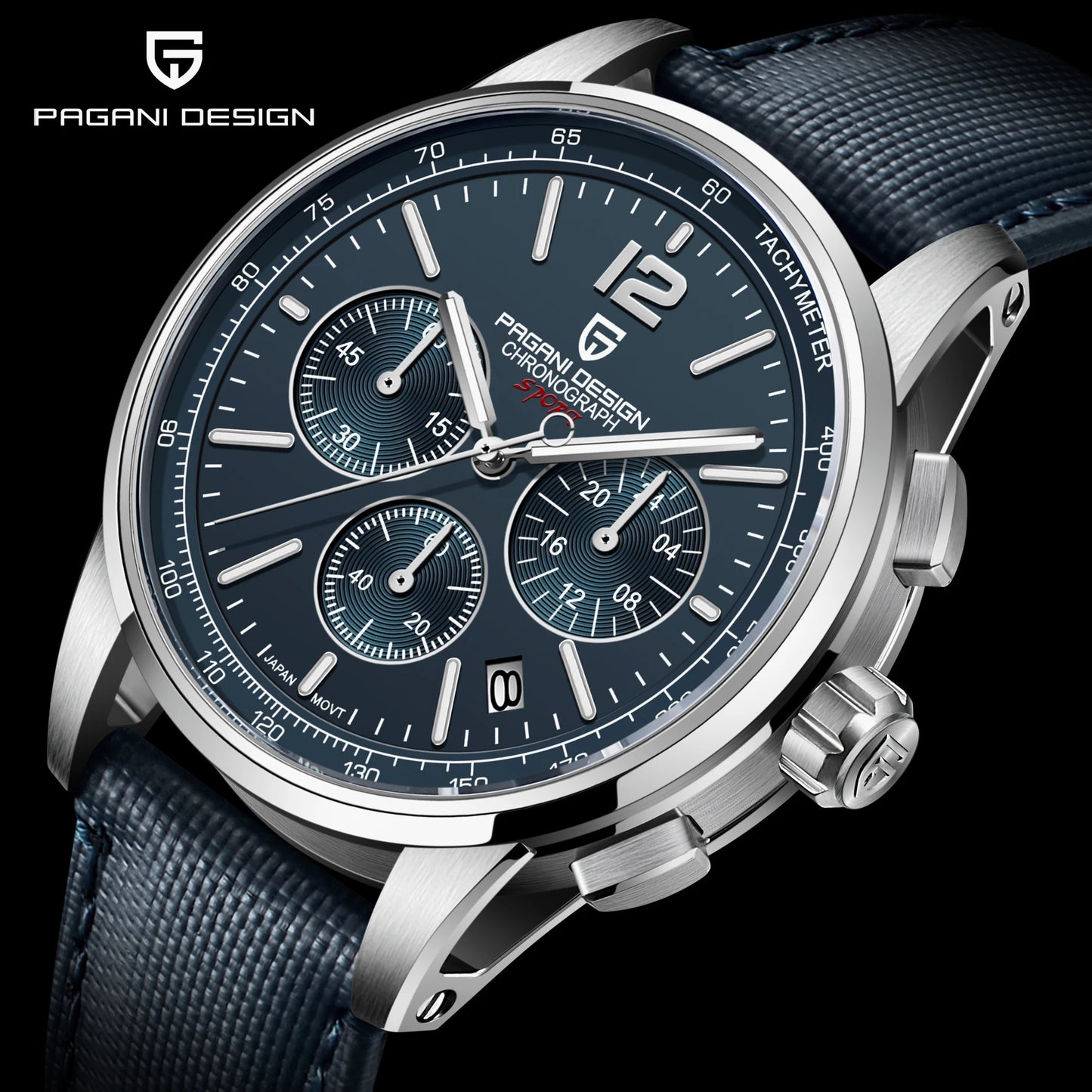 Pagani Design PD-YS008 - Stainless Steel Seiko VK63 Mecaquartz Chronograph With Sapphire Crystal