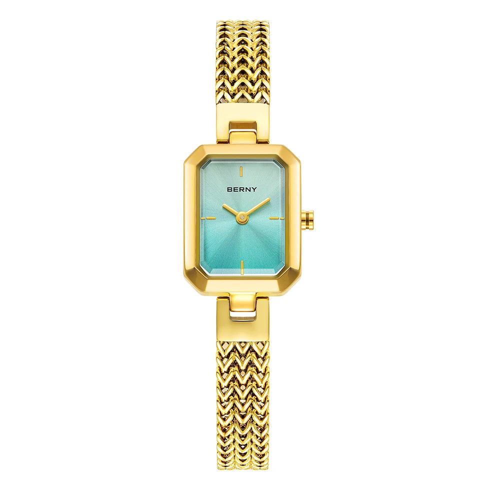 Berny 2921L - Gold tone Stainless Steel Quartz Fashion and Dress Watch