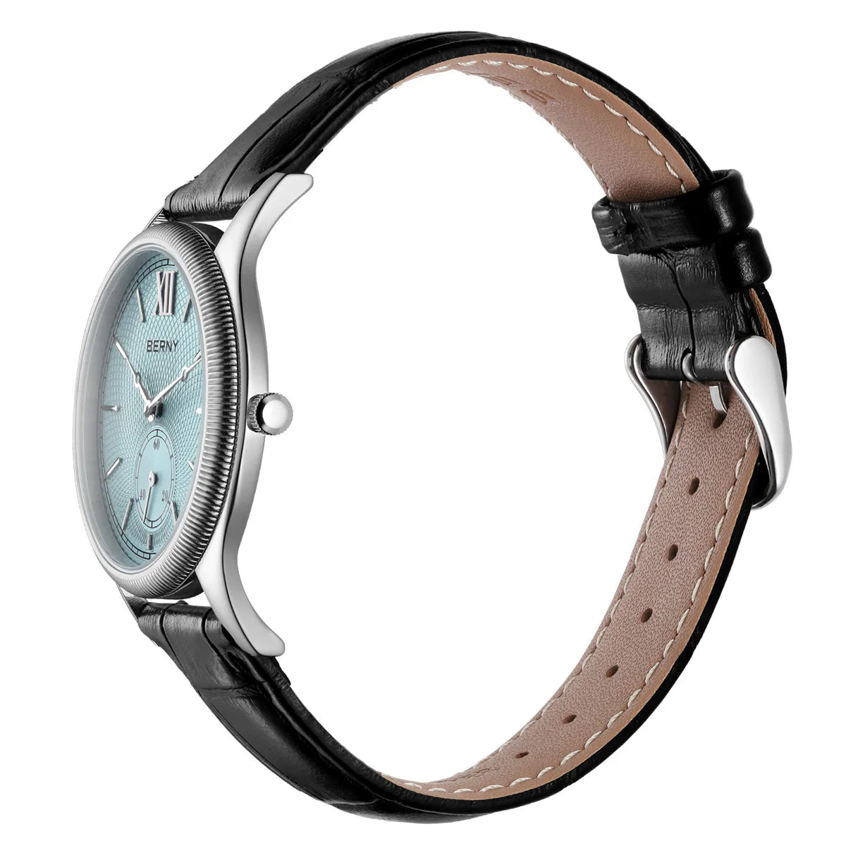 Berny 2944M - Quartz Dress Watch With Ultra-Thin Stainless Steel Case