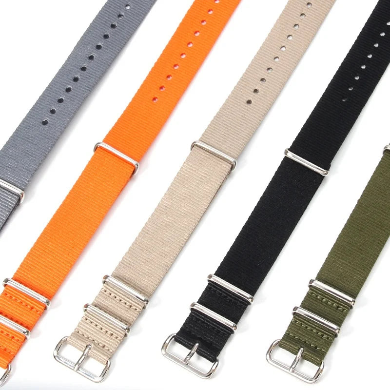 Universal Nylon NATO Watch Strap - Sizes M & L