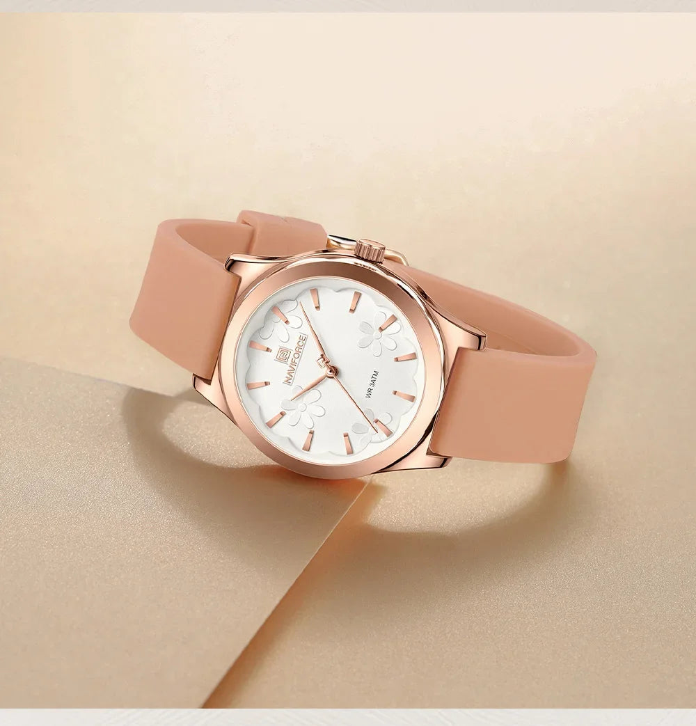 Naviforce NF5051 - Elegant Fashion Watch with Silicone strap