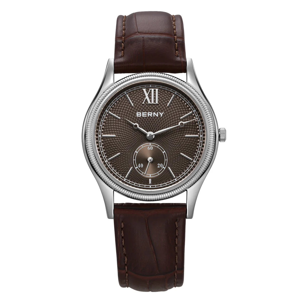 Berny 2944M - Quartz Dress Watch With Ultra-Thin Stainless Steel Case