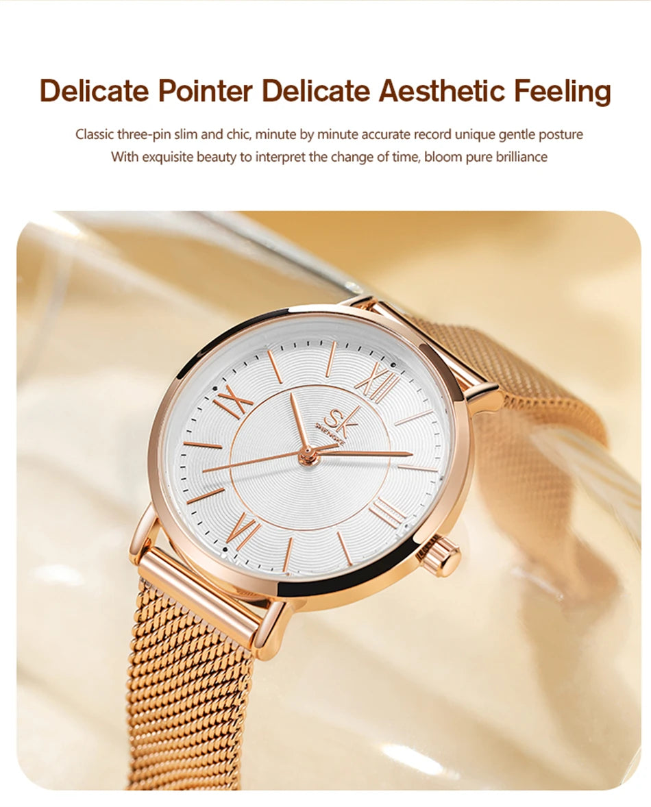 K0188 - Stainless Steel Rose Gold Fashion Watch With Japanese Quartz Movement