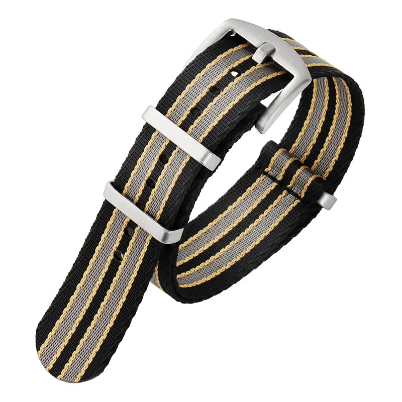 Universal Nylon NATO Style Watch Straps - Sizes M & L