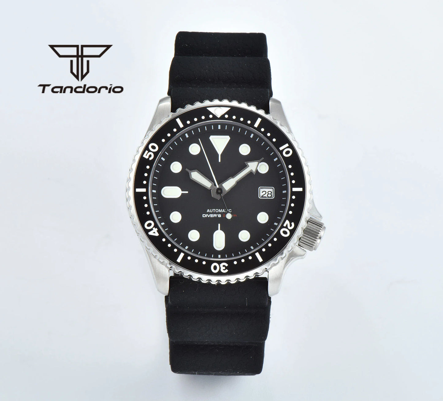 Tandorio - SKX007 Style Stainless Steel Automatic Dive Watch