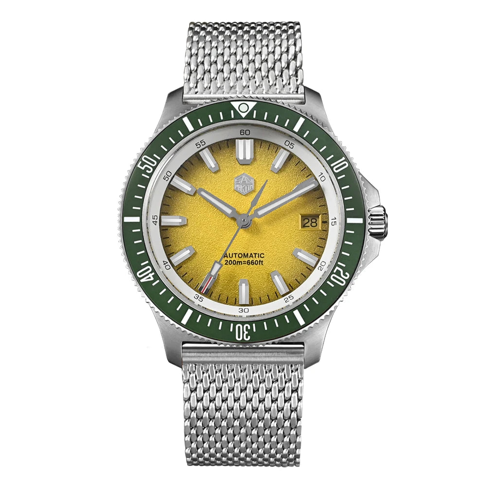 San Martin SN0118-G - Fruit Series Automatic 200m Dive Watch with Seiko NH35 Movement