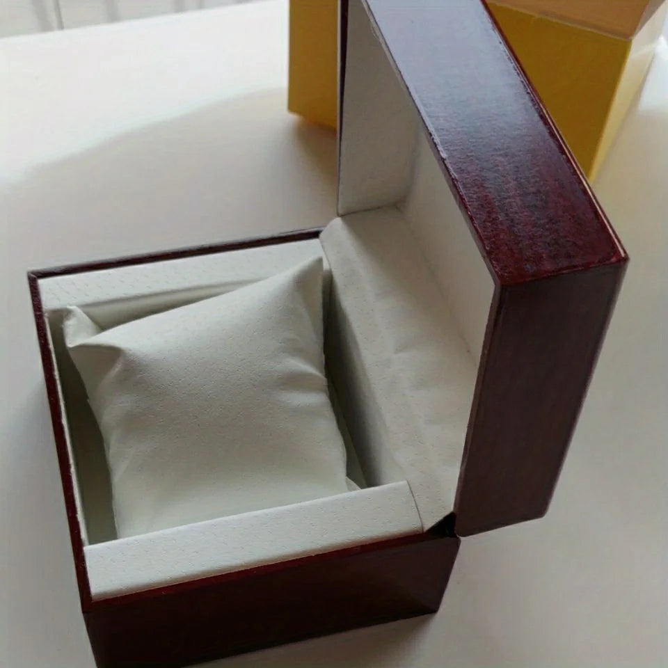 Wooden Presentation or Gift Watch Box With Pillow