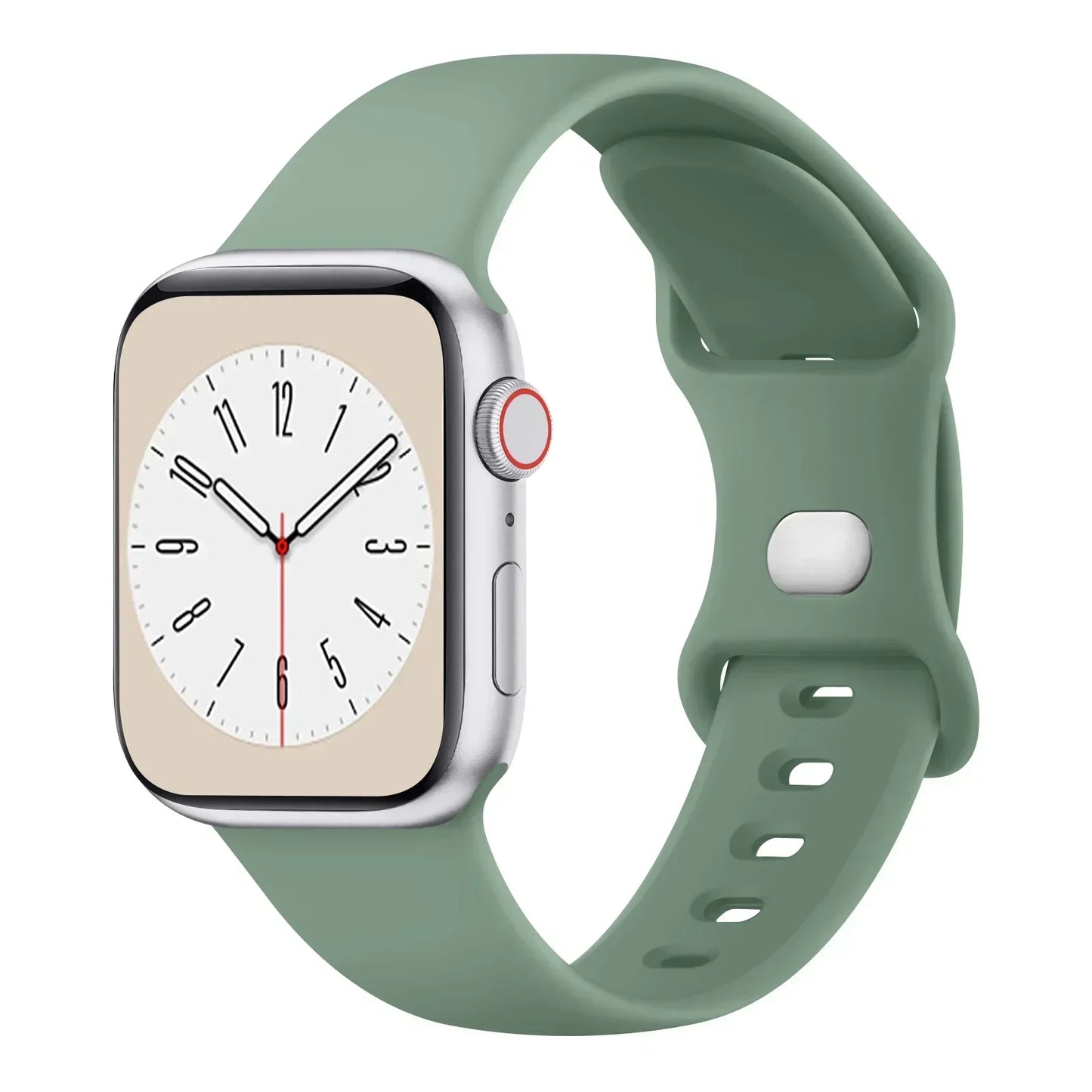 Soft Silicone Band for Apple Watch 9 8 7 6 5 4 3SE Strap Bracelet for iWatch Ultra 49mm 45mm 41mm 40mm 44mm 38mm 42mm Watch Band