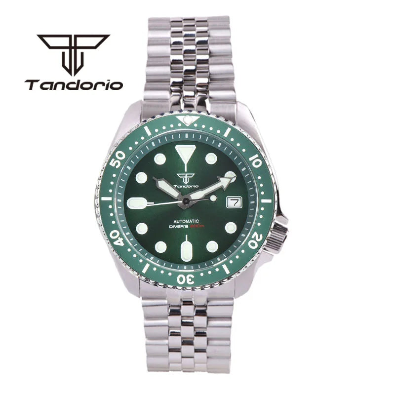 Tandorio - SKX007 Style Stainless Steel Automatic Dive Watch