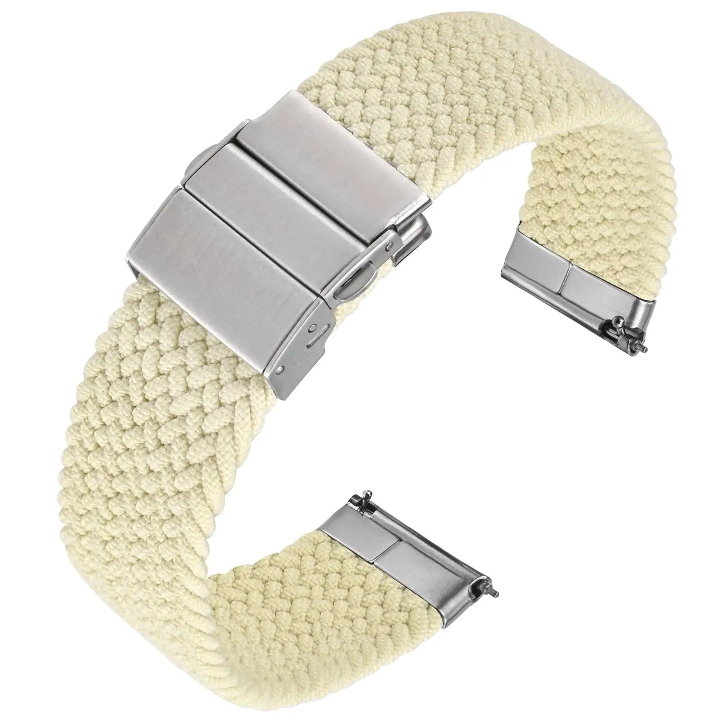 Anbeer Premium Two-Stage Braided Nylon Strap With Stainless Steel Buckle - Sizes M & L