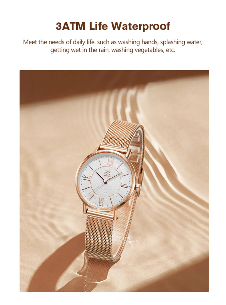 K0188 - Stainless Steel Rose Gold Fashion Watch With Japanese Quartz Movement