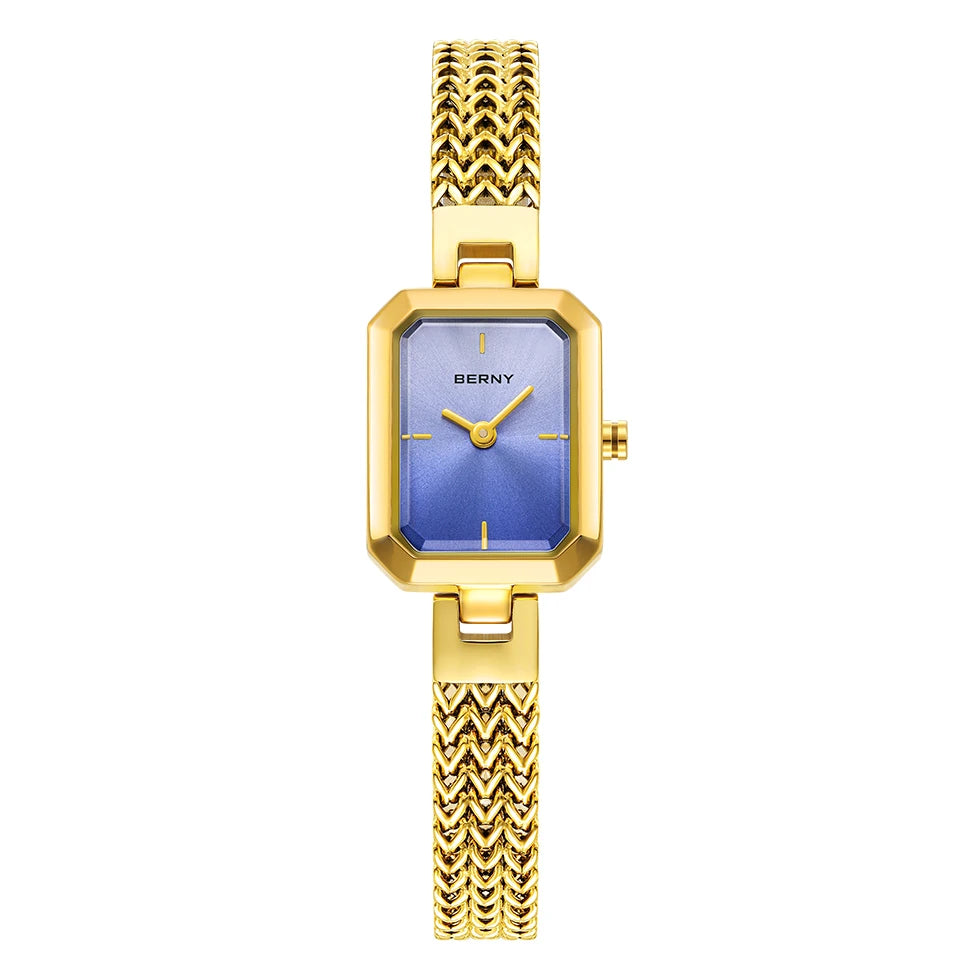 Berny 2921L - Gold tone Stainless Steel Quartz Fashion and Dress Watch